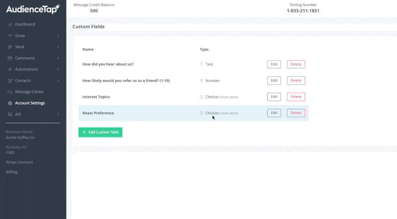 Creating custom field types including multi-select choices