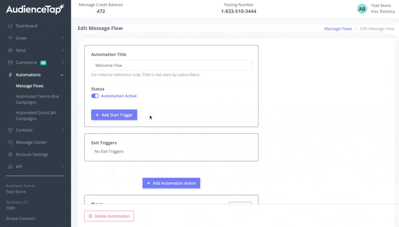 Enrolling QR code subscribers in a welcome message flow