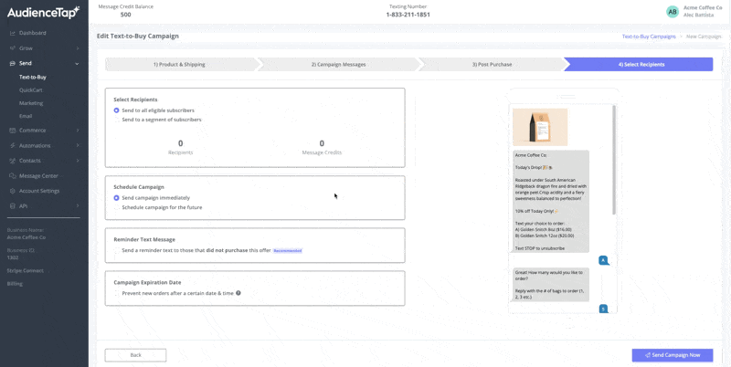 Setting an end date to prevent new orders after a deadline