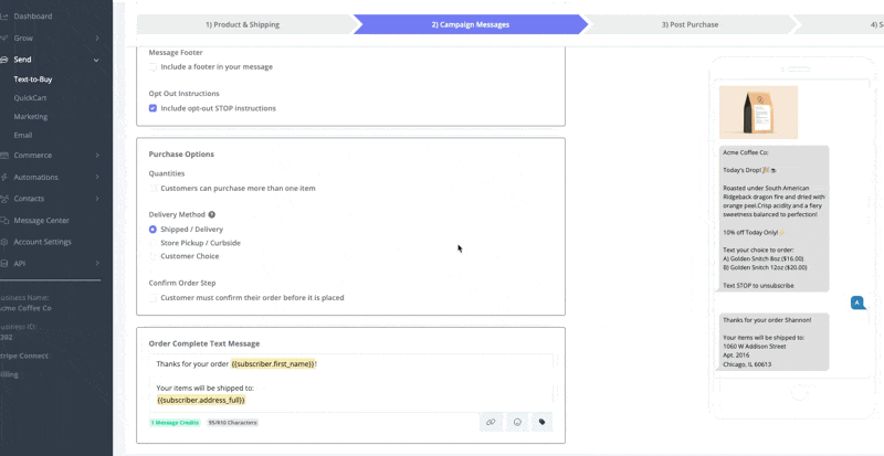 Configuring a spill-over campaign for out-of-stock items