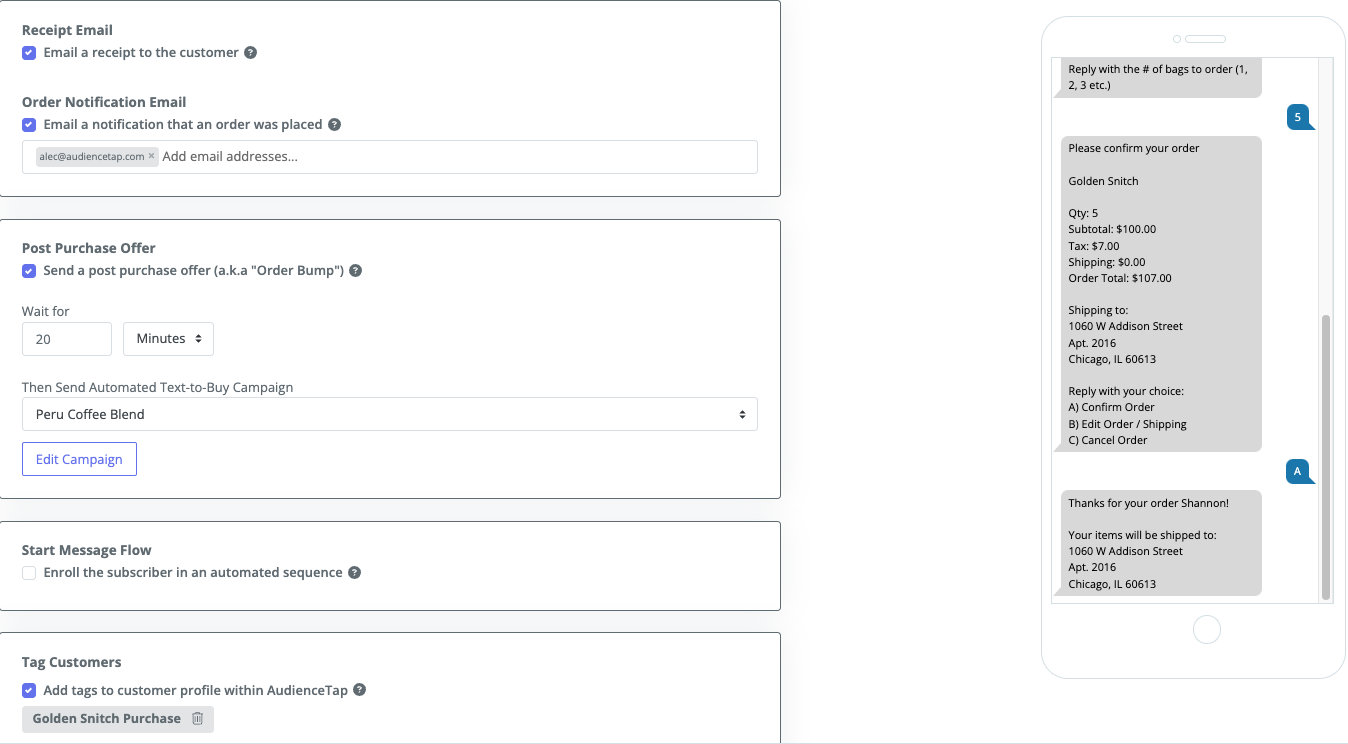 Tagging customers who purchased a product for future targeting