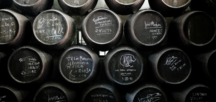 Wine barrels at Rain City Wines